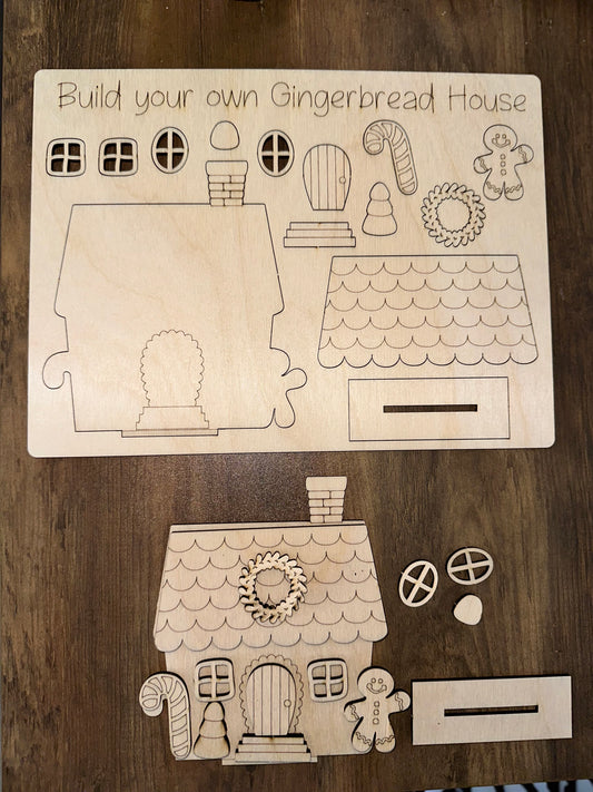 Build your own gingerbread house kits