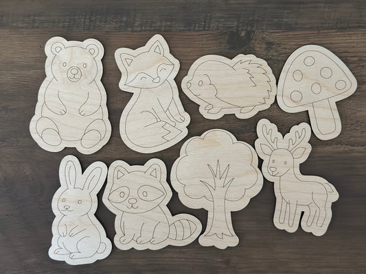 Woodland -DIY Cut Outs